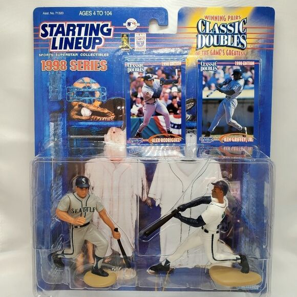 💙NIB Alex Rodriguez & Ken Griffey Jr. 1998 Classic Doubles Winning Pairs - Picture 3 of 4